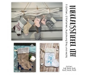 ITH Stickserie - Nikolausstiefel mit Motiven - in 4 Größen